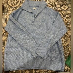 Aerie Blue V-Neck Sweater